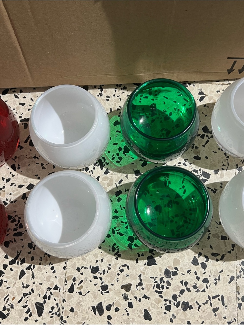 Glass Party Candle Holders - Set of 8